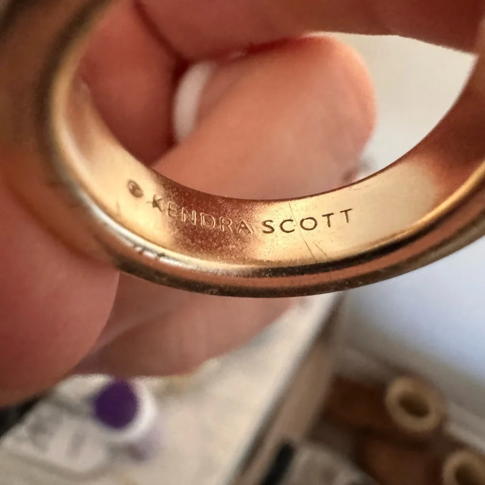 Jack Gold Band Ring in Multi Crystal - Picture 3 of 3